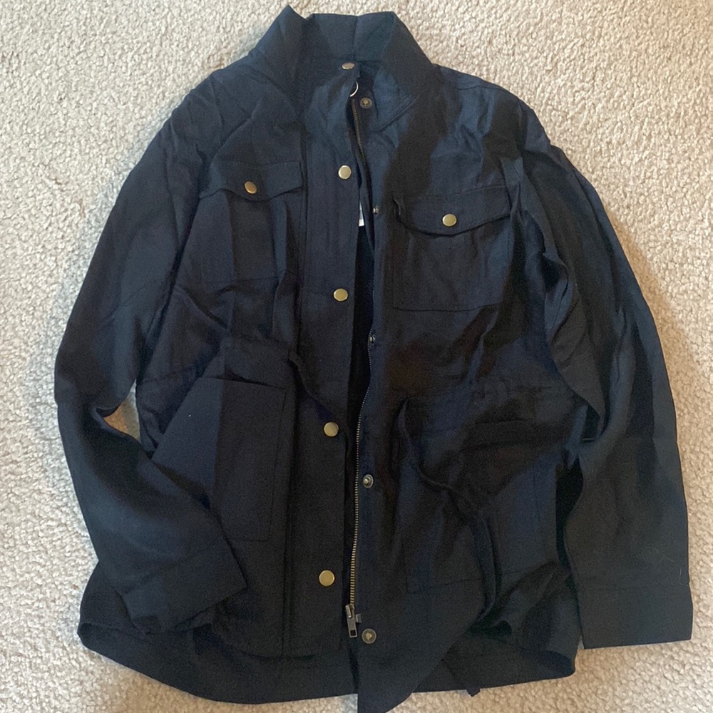 Black MudPie Utility Jacket Medium BRAND NEW WITH TAGS
